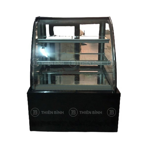 Tủ bánh kem 3 tầng 90cm kính cong Senghong