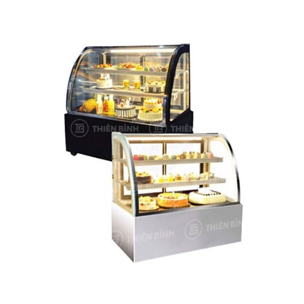 Tủ bánh kem 3 tầng kính cong Snow Village GB-250-4L (đế sắt)
