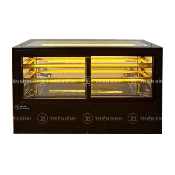 Tủ bánh kem 1m2 kính vuông Snow Village GB-1200V-CT (cửa mở trước)