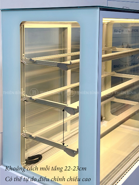 Tủ trưng bày bánh kem 4 tầng 1m2 Snow Village GB-300-4L.Z4 7 Tủ bánh kem Snow Village GB-300-4L.Z4