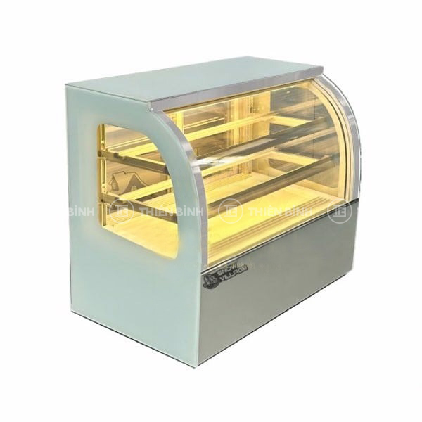 Tủ bánh mini để bàn 90cm kính cong Snow Village GB-120