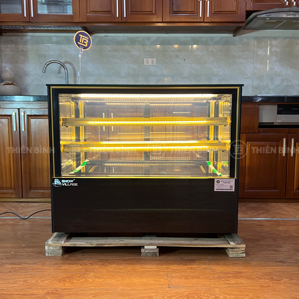Tủ bánh mini để bàn 90cm kính vuông Snow Village GB-120V 2 Tủ bánh mini để bàn 90cm Snow Village GB-120V