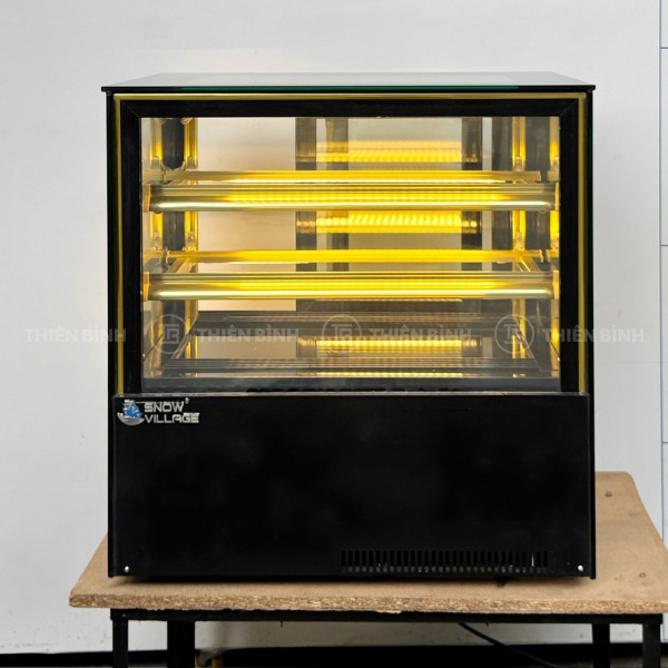 Tủ bánh mini để bàn 70cm kính vuông Snow Village GB-100V 2 Tủ bánh mini để bàn kính vuông Snow Village GB-100V