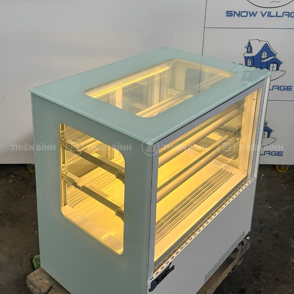 Tủ bánh mini để bàn 70cm kính vuông Snow Village GB-100V 4 Tủ bánh mini để bàn Snow Village GB-100V