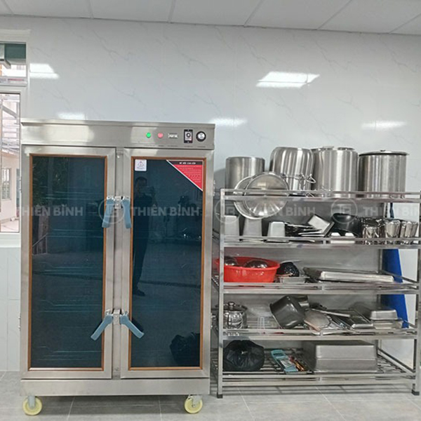 Tủ sấy chén bát công nghiệp 2 cánh kính (1 lớp inox) 4 Tủ sấy chén bát công nghiệp 2 cánh kính (1 lớp inox) - Hình ảnh 4