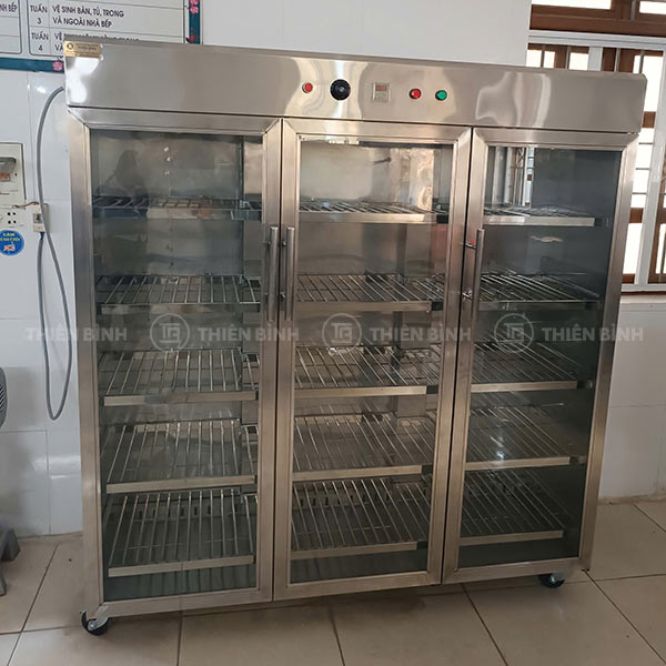 Tủ sấy bát công nghiệp 3 cánh kính 3 Tủ sấy bát 3 cánh