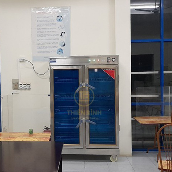 Tủ sấy chén bát công nghiệp 2 cánh kính (1 lớp inox) 5 Tủ sấy bát công nghiệp 2 cánh kính (1 lớp inox)