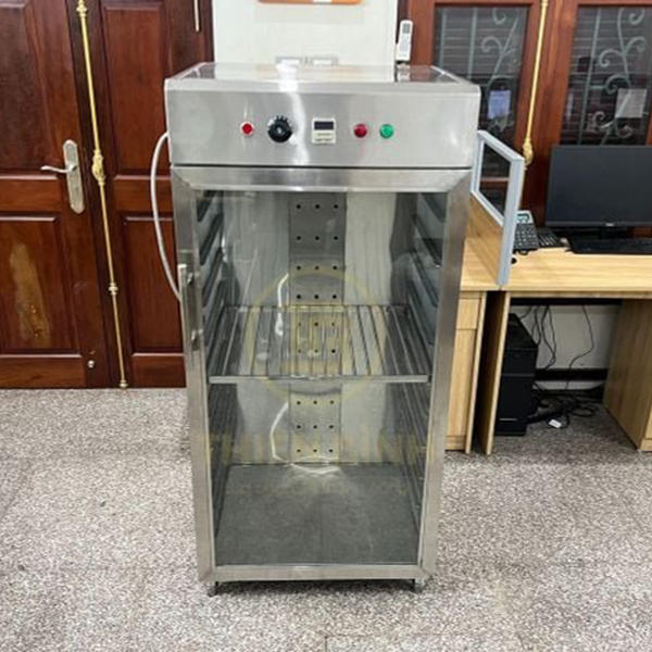 Tủ sấy bát đĩa công nghiệp 1 cánh kính (2 lớp inox) 3 Tủ sấy bát đĩa 1 cánh kính