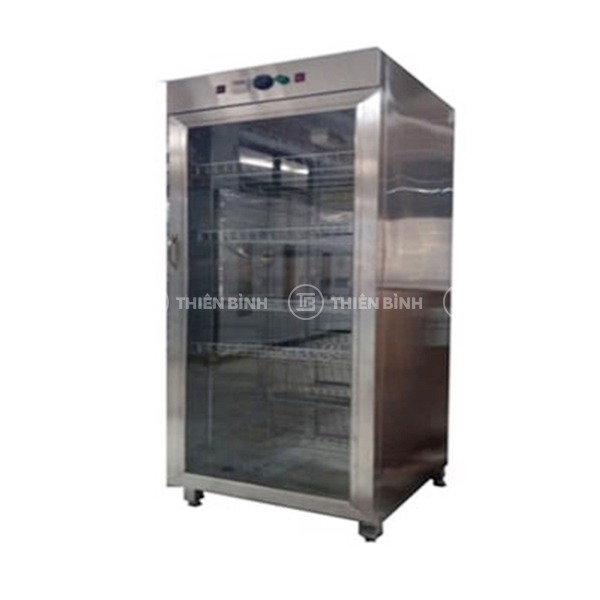 Tủ sấy bát đĩa inox 1 cánh kính