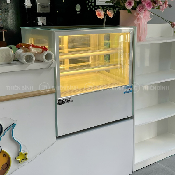 Tủ bánh mini để bàn 70cm kính vuông Snow Village GB-100V 6 Tủ Snow Village GB-100V