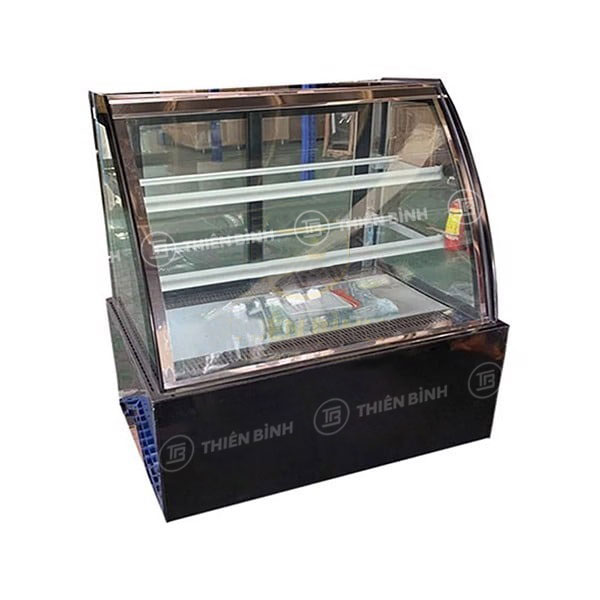 Tủ trưng bày bánh 1m2 kính cong Senghong
