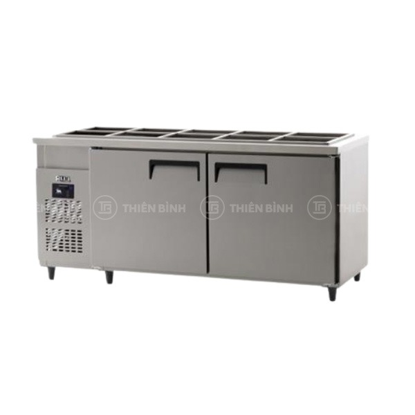 Bàn mát salad 2 cánh inox 1m8 Unique UDS-18RBDR