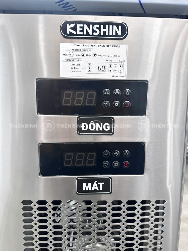 Bàn đông mát 3 cánh inox Kenshin KS-1875FC 6 Bảng điều khiển bàn đông mát Kenshin KS-1875FC