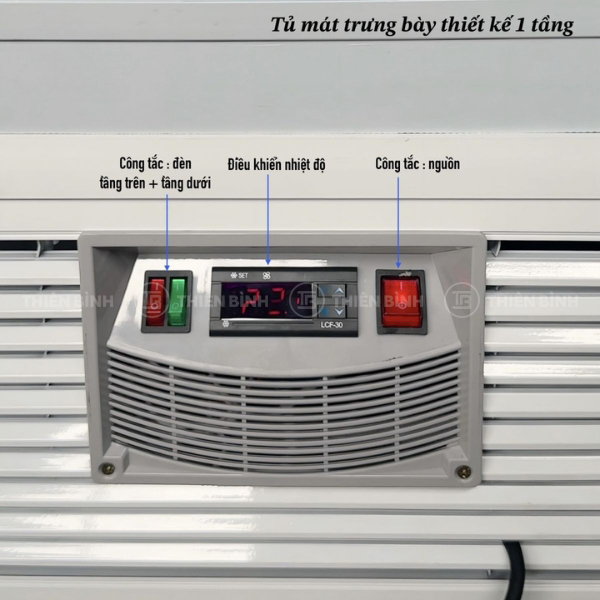Tủ bánh kem 1 tầng 2m Kenshin KS-600-4L.Z1 5 Bảng điều khiển nhiệt độ tủ bánh KS-600-4L.Z1