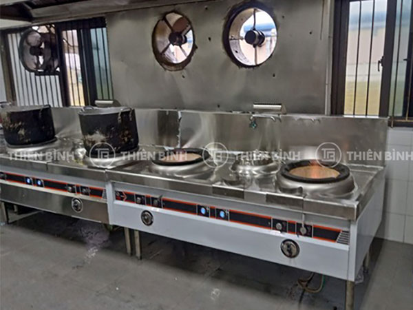 Bếp á 2 họng đất có quạt thổi và bầu nước 1m5 BA-D1.5 7 Bếp á 2 họng đất 1m5 BA-D1.5