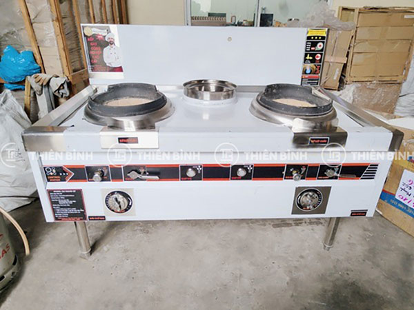 Bếp á 2 họng đất có quạt thổi và bầu nước 1m5 BA-D1.5 4 Bếp á có quạt thổi và bầu nước BA-D1.5