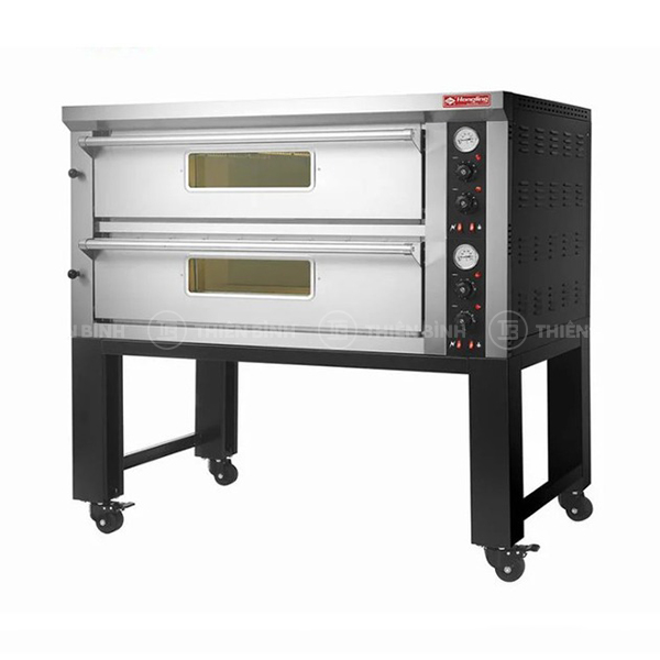 Lò nướng pizza 2 tầng dùng gas Hongling PZG-602
