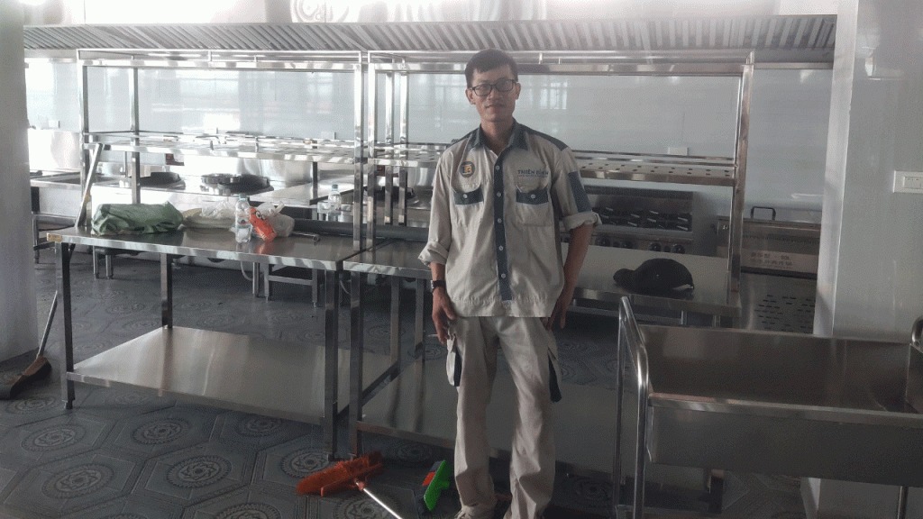 Hoàn thành lắp đặt thiết bị cho khu bếp