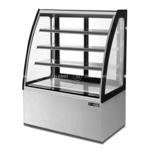 Tủ trưng bày bánh 4 tầng 70cm kính cong Sanden SKC-0703G