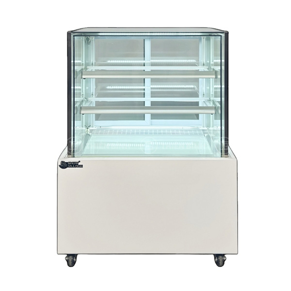 Tủ bánh kem 3 tầng 90cm kính vuông Snow Village DG-900