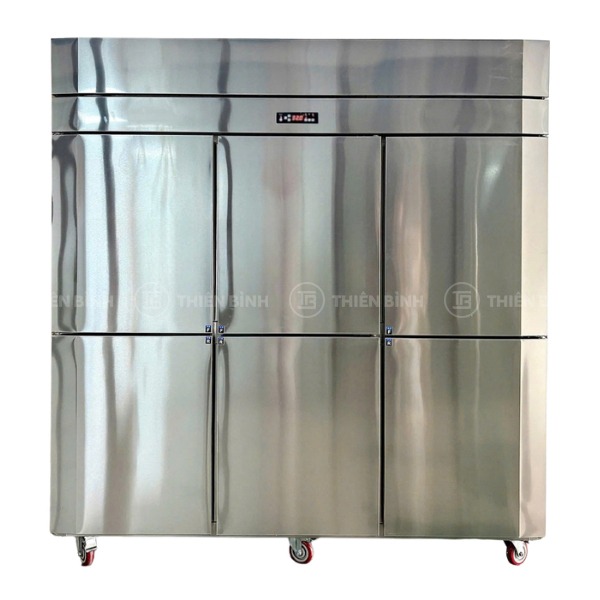 tủ đông 2 chế độ đông hoặc mát 6 cánh inox Lightcool LC-6I1253F