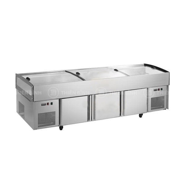 Tủ lạnh trưng bày trên mát - dưới đông 1m8 Snow Village BT-B1.8C-D