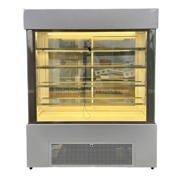 Tủ trưng bày bánh 5 tầng 1m2 kính vuông Lightcool LC-1200V-5T