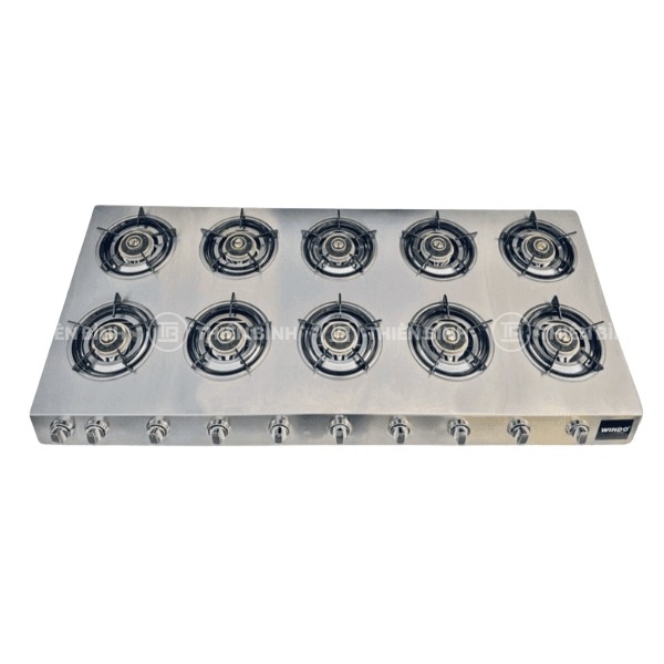 Bếp gas công nghiệp 10 họng Windo
