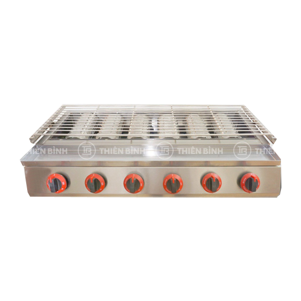 Bếp nướng hàu 6 họng ngắn dùng gas BN-F2.6GN