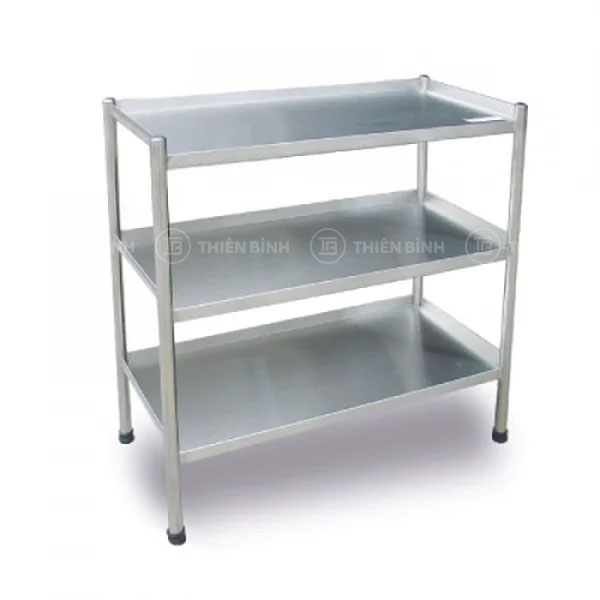Giá inox 3 tầng cỡ nhỡ