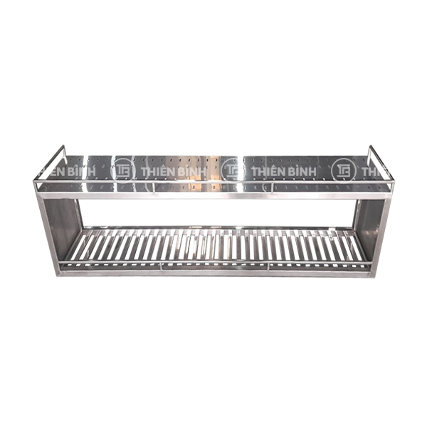 Giá inox treo tường 2 tầng