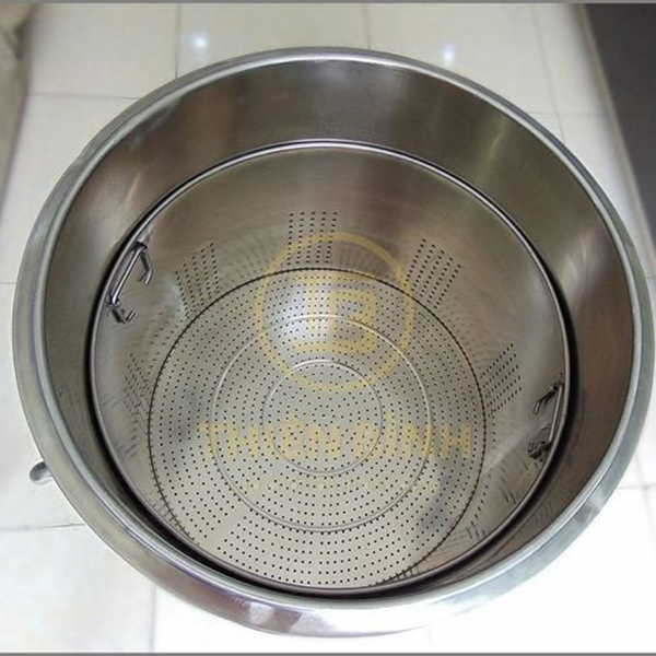 Nồi nấu phở dùng điện 100 lít 5 GIỏ đựng xương nồi nấu phở 100 lít