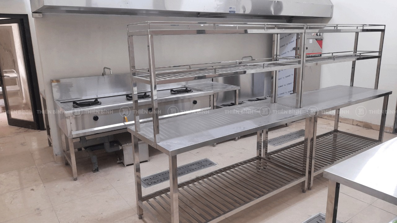 Cung cấp thiết bị - thiết kế bếp nhà máy dệt sợi công nghệ cao DRAGONTEXTILES2 26 Hệ thống bàn trung gian, ra đồ của khu bếp