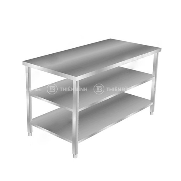 Kệ inox 3 tầng giá phẳng