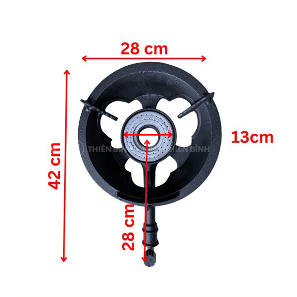Bếp biogas Windo 2 Kích thước bếp biogas Windo