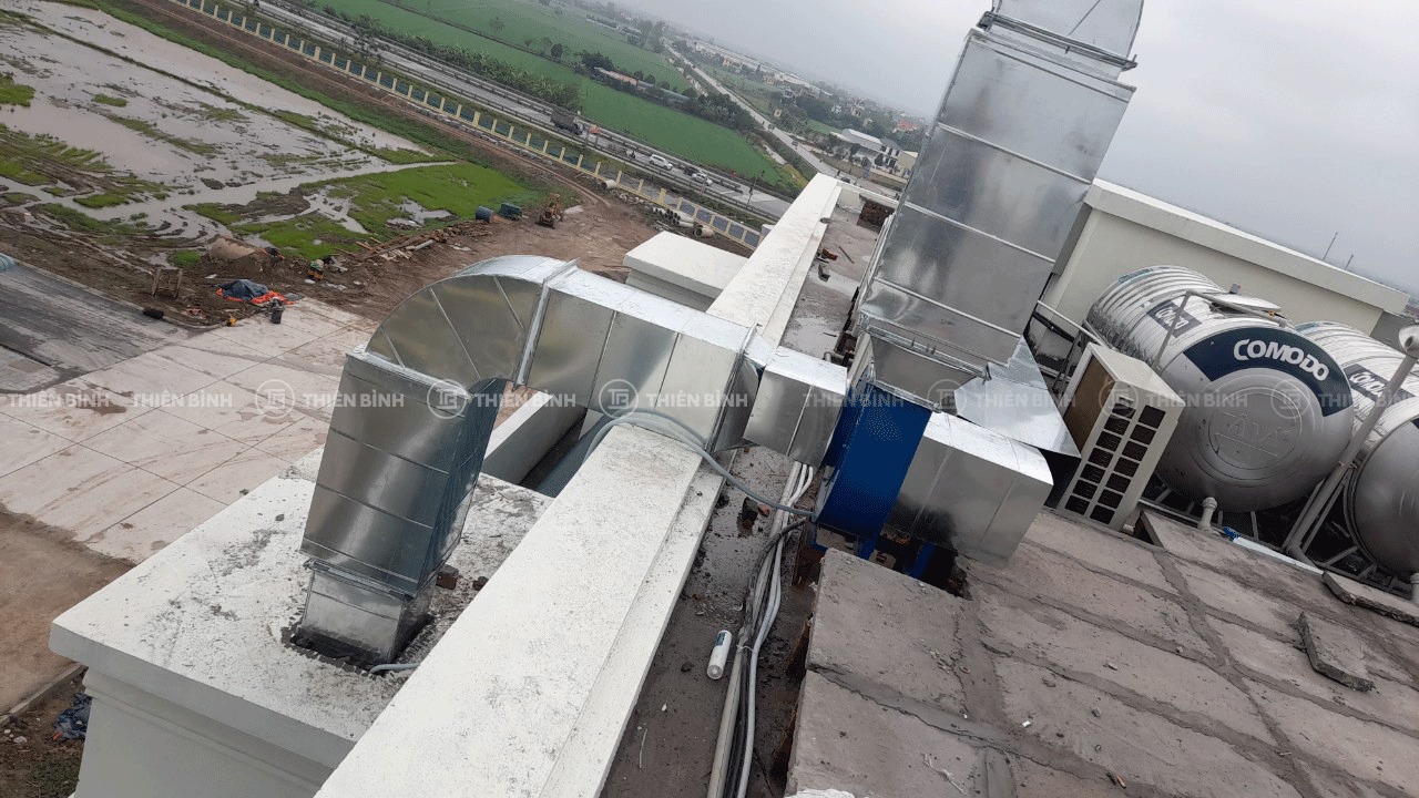 Cung cấp thiết bị - thiết kế bếp nhà máy dệt sợi công nghệ cao DRAGONTEXTILES2 13 Lắp đặt thông gió bếp nhà máy