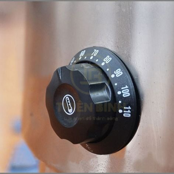 Nồi nấu phở dùng điện 50 lít 5 Núm chỉnh nhiệt nồi nấu phở 50 lít