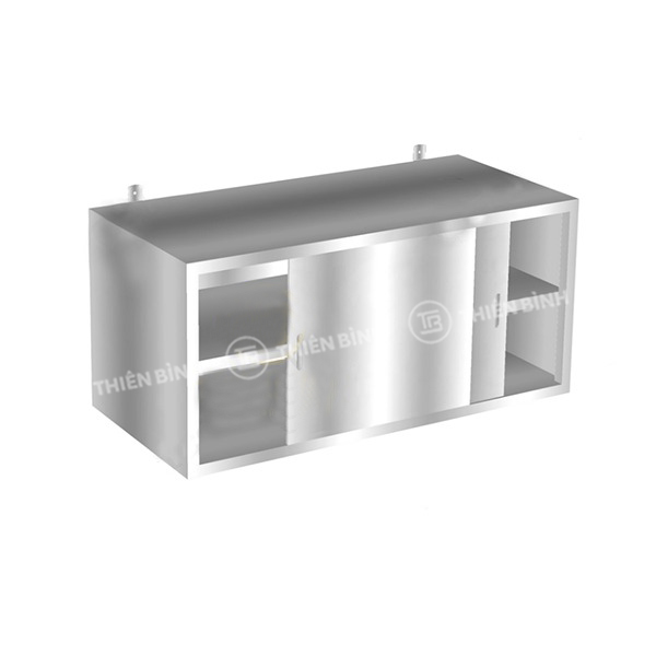 Tủ bếp inox treo tường cánh lùa