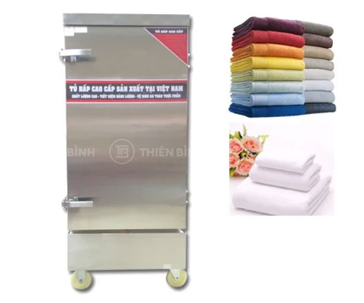Tủ hấp khăn 6 khay dùng điện