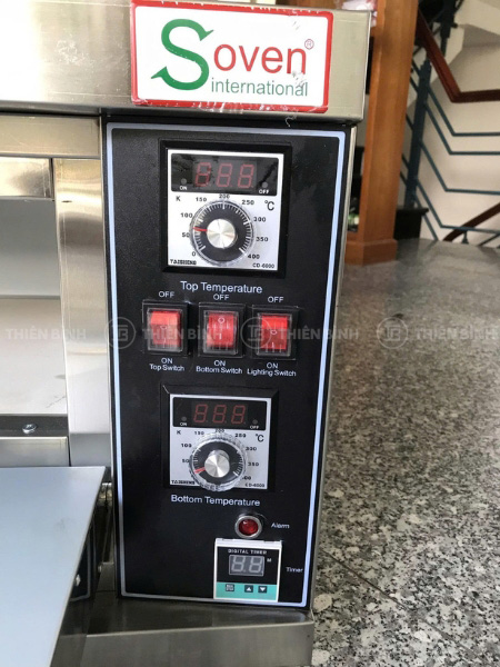Lò nướng pizza 1 tầng 1 khay Soven SS-11EP 4 Bảng điều khiển lò nướng pizza Soven SS-11EP