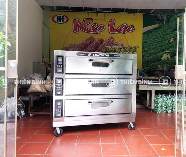 Thiên Bình cung cấp lò nướng 3 tầng 6 khay Southstar cho công ty TNHH chè Hằng Nga 2 Lò nướng 3 tầng 6 khay Southstar Thiên Bình cung cấp cho chè Hằng Nga