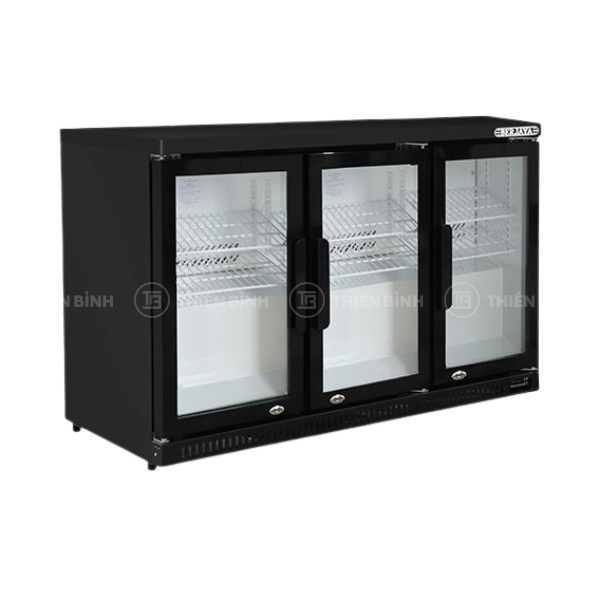 Tủ mát quầy bar 3 cánh kính Berjaya BJY-3DBC320BS-B