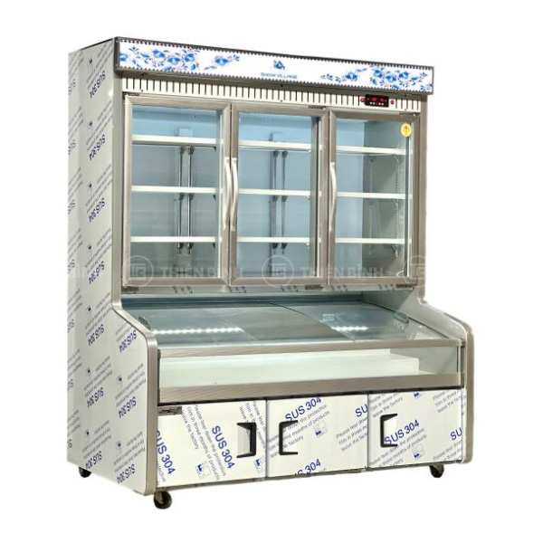 Tủ trưng bày thực phẩm trên mát dưới đông 3 chế độ Snow Village DC-1500FY
