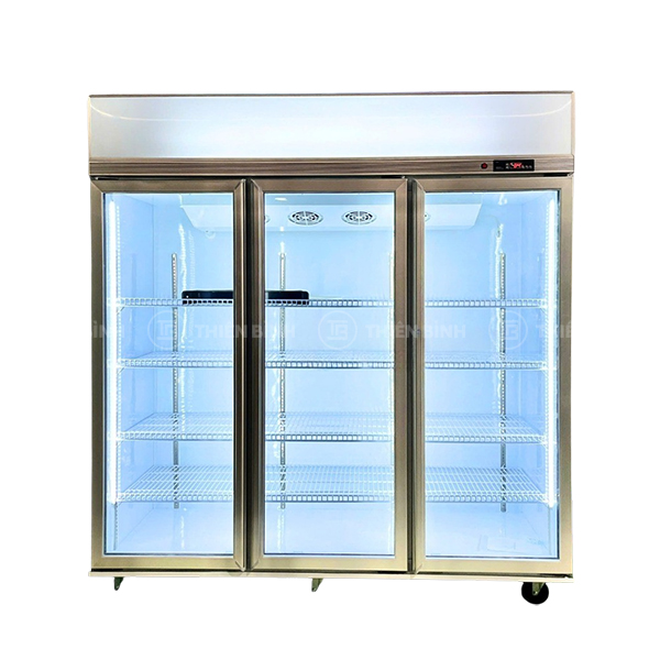 Tủ mát 3 cánh kính Lightcool LC-3K1600C (máy nén trên)