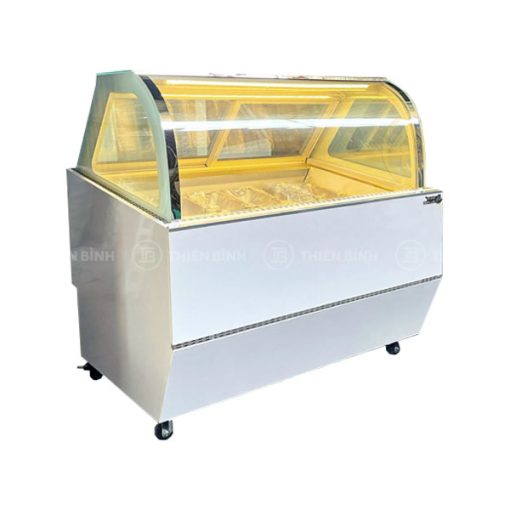 Tủ trưng bày kem 16 khay kính cong Snow Village BL-1.6